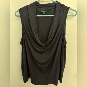 Torrid Black Sleeveless Drape Neck Top size2(plus)